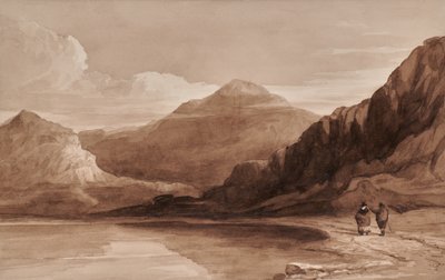 Rakamlar ve dağ ile manzara by Edward Pretty