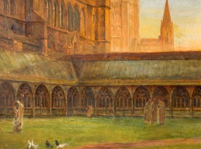 Lincoln Katedrali - Manastırlar, 1880. by Edward R Taylor