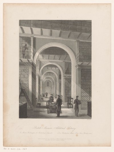 British Museum Kütüphanesi British Museum - Ek Kütüphane (nesne üzerindeki başlık) by Edward Radclyffe