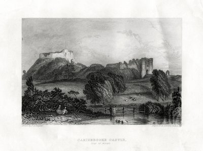 Carisbrooke Kalesi, Newport, Wight Adası, 1860 by Edward Radclyffe
