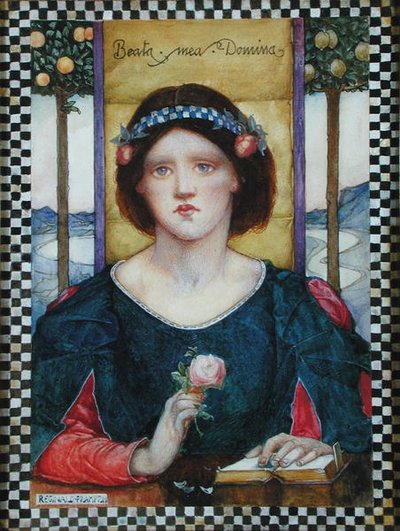Beata Mea Domina (kağıt üzerine suluboya ve pastel) by Edward Reginald Frampton