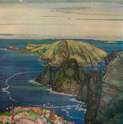 Brecqhou Adası, Sark Açıkları, c1921 by Edward Reginald Frampton