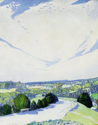 dolambaçlı yol by Edward Reginald Frampton