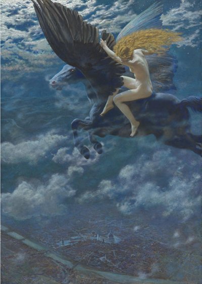 Rüya İdil Bir Valkyrie, c. 1902 by Edward Robert Hughes