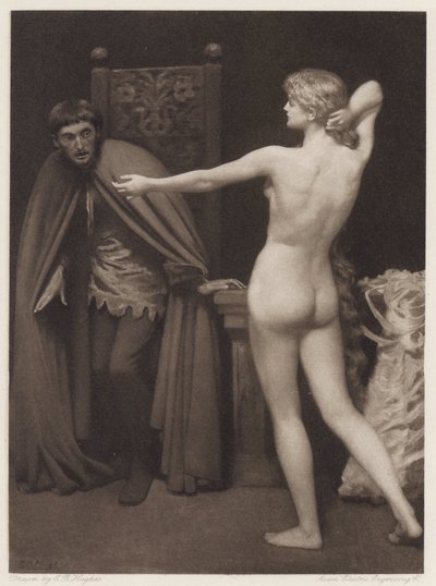 Il Pecorone: Gün XVIII, Roman II, Kontes Matilda (lito) by Edward Robert Hughes
