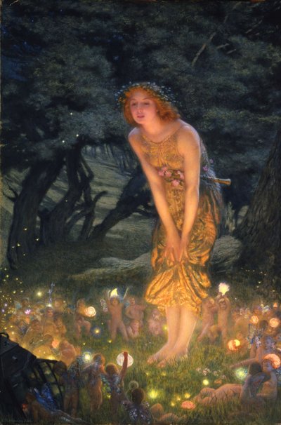 yaz ortası arifesi by Edward Robert Hughes