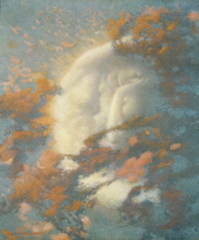 Bulutları Uzaklaştırın ve Karşılama Günü (kağıt üzerinde wc ve altın boya) by Edward Robert Hughes