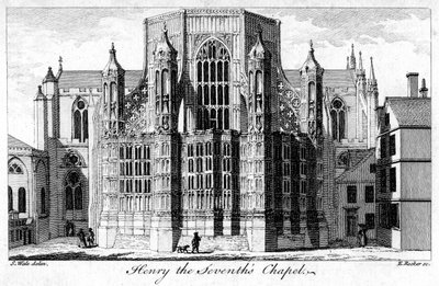 Henry VII Şapeli, Westminster Abbey, Londra, 18. yüzyıl. by Edward Rooker