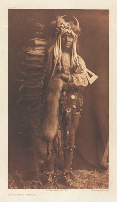 Portföy VI, Plaka 206: Demir Göğüs - Piegan by Edward S. Curtis