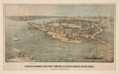 Fortress Monroe, Old Point Comfort ve Hygeia Hotel, Va. 1861 ve 1862