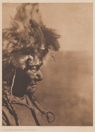 Bir Tıp Başlığı Blackfoot by Edward Sheriff Curtis