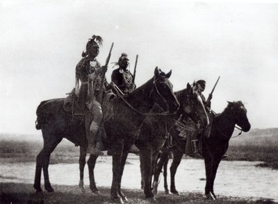 Custer's Crow Scouts, Kızılderili kabilesi by Edward Sheriff Curtis