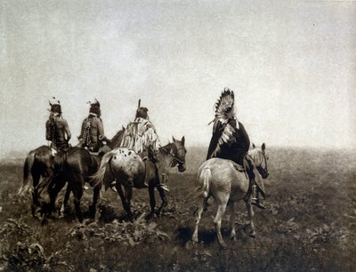 Ovada binen Hintli savaşçı (Apsaroke) by Edward Sheriff Curtis