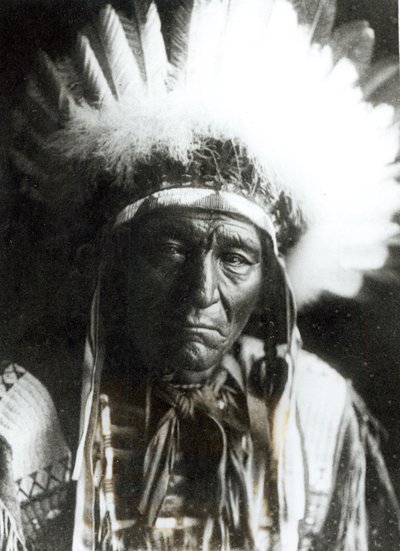 Demir Tüy - Ogalala, Kızılderili by Edward Sheriff Curtis