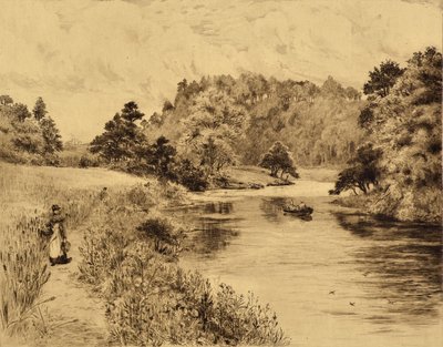 Aşınma: Durham Yakınında Aşınma, 1880 dolayları (aşındırma) by Edward Slocombe