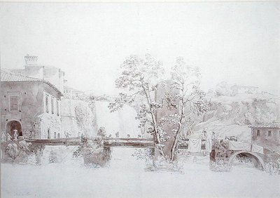 Isola di Sora (kalem ve mürekkep ve kağıt üzerinde yıkama) by Edward Swinburne