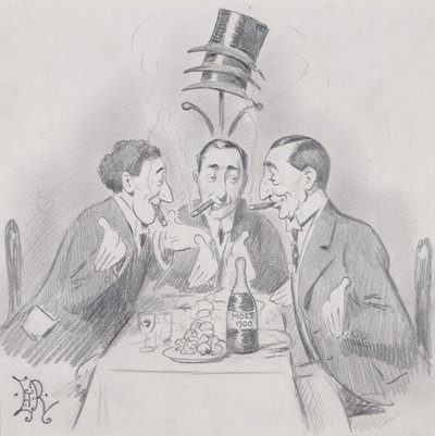 Ünlü Bir Öğle Yemeği a Trois (Üç Isaacs) 1900 by Edward Tennyson Reed