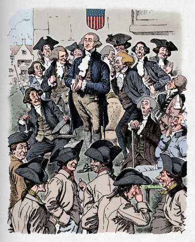 George Washington yalan söylemeye çalışıyor, c1900 by Edward Tennyson Reed