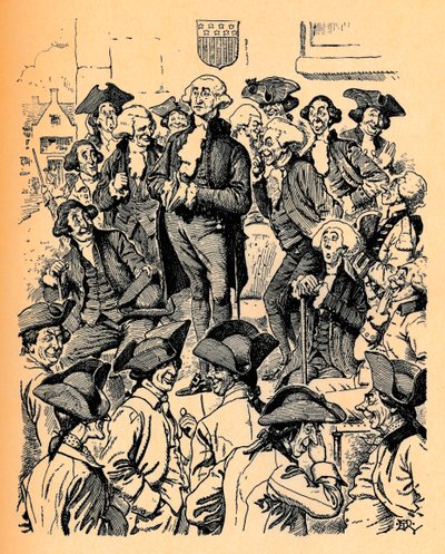 George Washington yalan söylemeye çalışıyor, c1900 by Edward Tennyson Reed