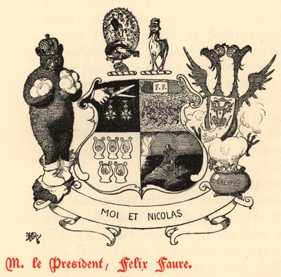 M Le Başkan, Felix Faure (gravür) by Edward Tennyson Reed