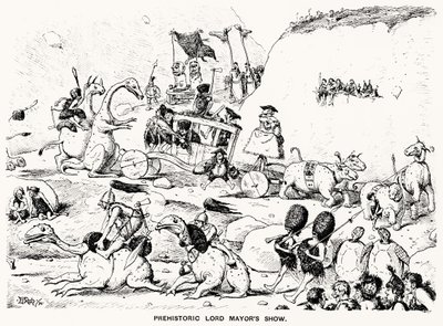 Tarih Öncesi Belediye Başkanları Gösterisi, 1894 (kalem ve mürekkep) by Edward Tennyson Reed
