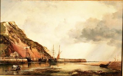 Axmouth Limanı, Devon-Düşük Su by Edward William Cooke