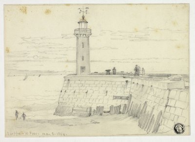 Dieppe, Batı İskelesi by Edward William Cooke