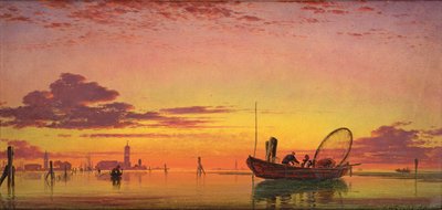 Lagün üzerinde Mazzorto, Venedik, 1864 by Edward William Cooke