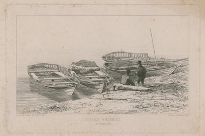 Thames Wherries  by Edward William Cooke