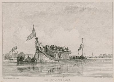 Kırtasiye Mavnası, Thames Nehri, Londra by Edward William Cooke