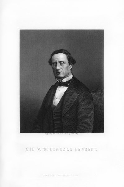 Sir William Sterndale Bennett, İngiliz besteci, 1899. by Edward William Stodart