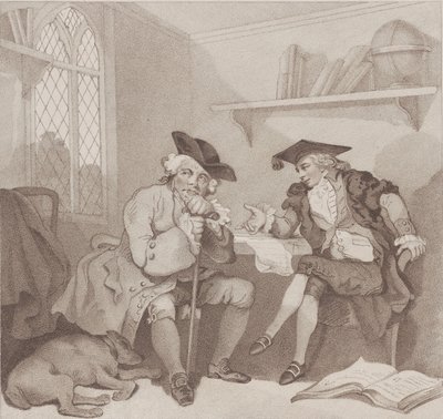 Bir Kolej Sahnesi veya ...'nin Çantasında Meyvesiz Bir Girişim, [1 Ağustos 1787], 1 Temmuz 1802'de yeniden yayınlandı. by Edward Williams