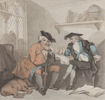 Bir Kolej Sahnesi ya da Eski Ayak Parmaklarının Cüzdanında Sonuçsuz Bir Girişim, 1 Ağustos 1787. by Edward Williams
