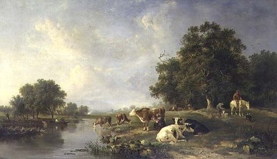 Sığır ile manzara by Edward Williams