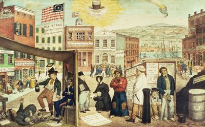 The Times, pub. H.R. Robertson, New York, 1837 by Edward Williams Clay