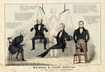 Weighed und found wanting, published by H R Robinson, New York, 1844  by Edward Williams Clay