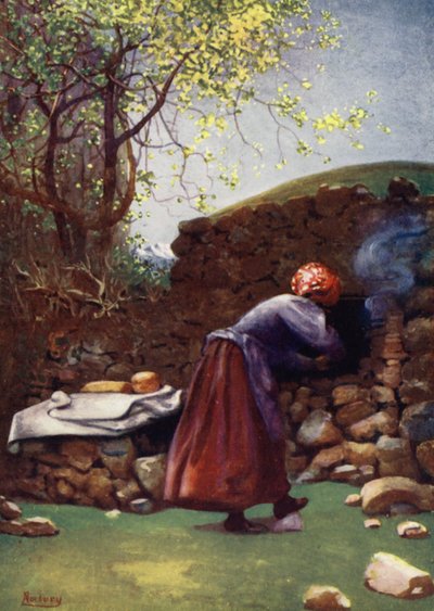 Korsika: Fırın, Aleria (renkli taş) by Edwin Arthur Norbury