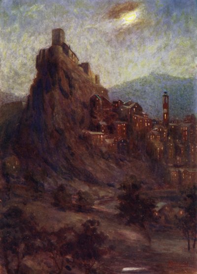 Korsika: Corte, kale (renkli taş) by Edwin Arthur Norbury