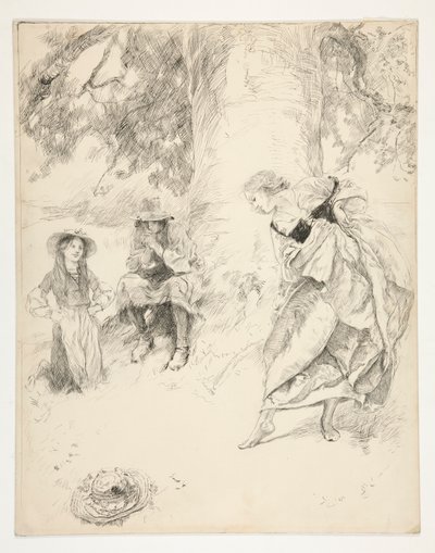 nergis zambağı dansı by Edwin Austin Abbey