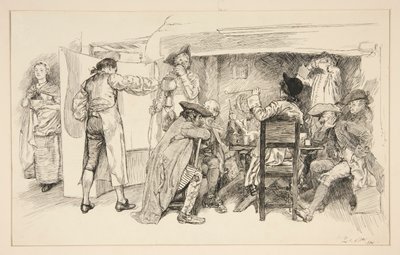 Bir Bira Evi Odası - by Edwin Austin Abbey