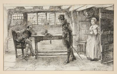 İstenmeyen Bir Ziyaretçi - by Edwin Austin Abbey