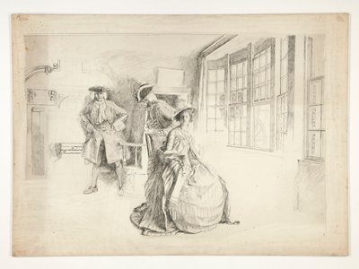 istenmeyen ziyaretçi by Edwin Austin Abbey