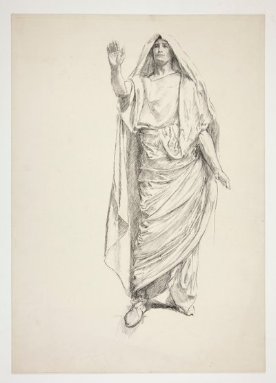 Anthony (.3138 için ön çizim) - Julius Caesar by Edwin Austin Abbey