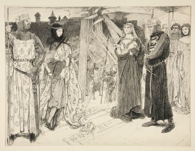 Cezayir surlarının önünde: by Edwin Austin Abbey