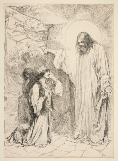 Mesih ve Mary Magdalene by Edwin Austin Abbey