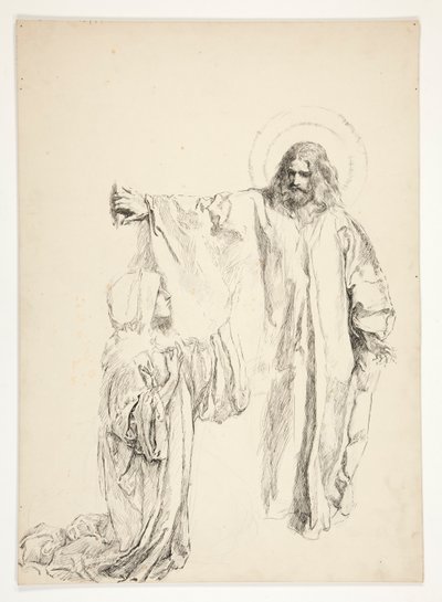 Mesih ve Mary Magdalene by Edwin Austin Abbey
