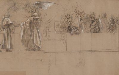 Kompozisyon çalışması by Edwin Austin Abbey