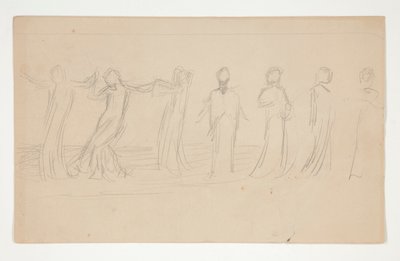 Kompozisyon çalışması by Edwin Austin Abbey