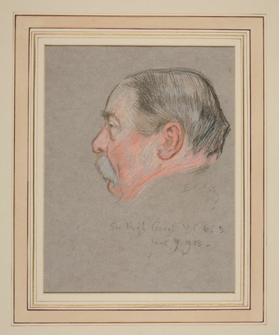Edward VII Portresinin Taç Giymesi: Sir Hugh Henry Gough by Edwin Austin Abbey