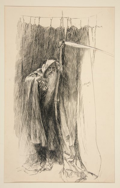 Koro olarak Zamanı Girin - Perde IV, Sahne I, Kış by Edwin Austin Abbey